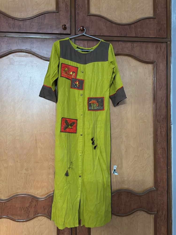 long straight fit kurti