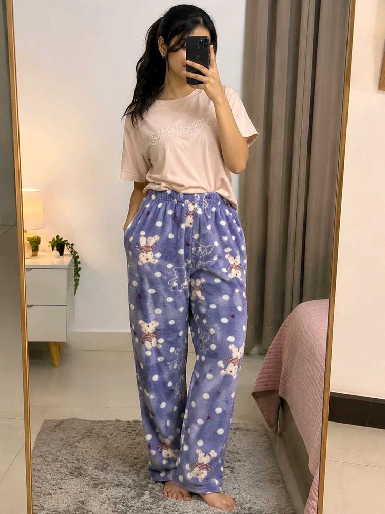 Cozy Teddy Bear Pajama Pants