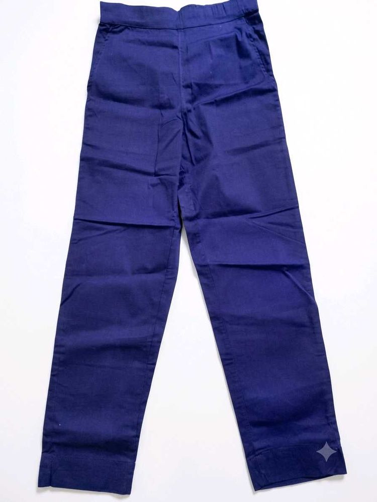Classic Blue Cropped Trousers