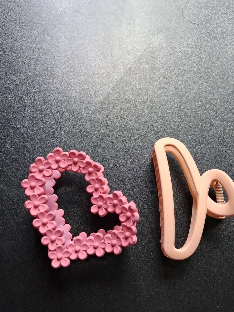 Cute Heart &amp; Claw Clip Set