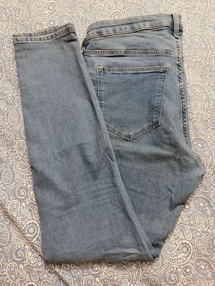 Light Wash Denim Jeggings