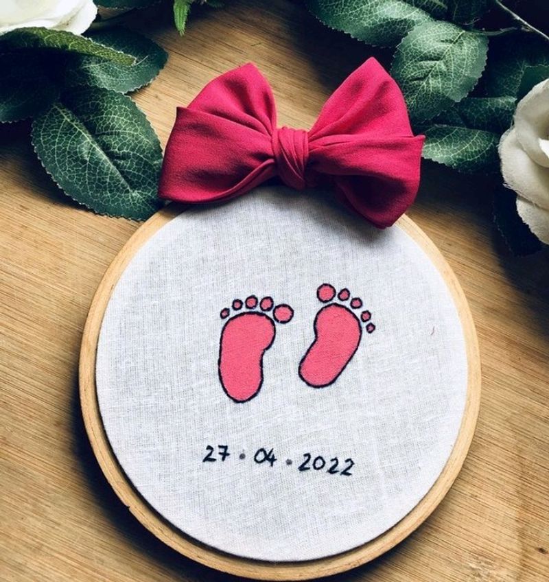 Customisable Baby Birthday Hoop