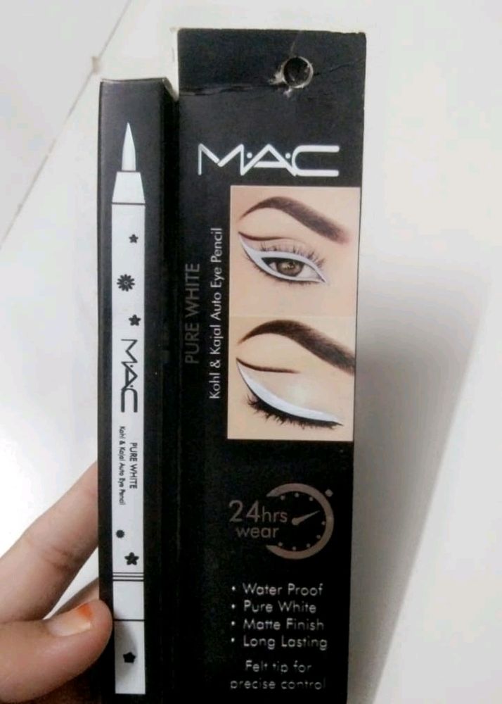 White Kajal Waterproof 24 Hours Long Lasting