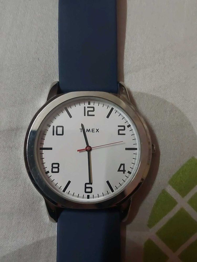 Timex Watch with Blue Band