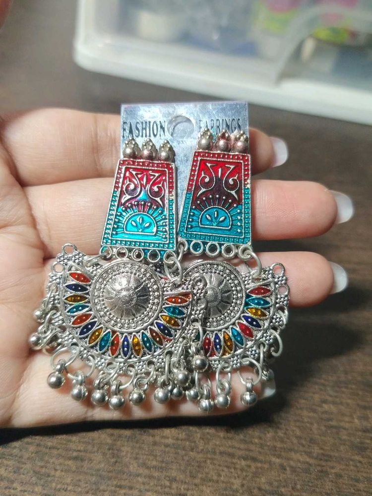 Oxidised Earrings