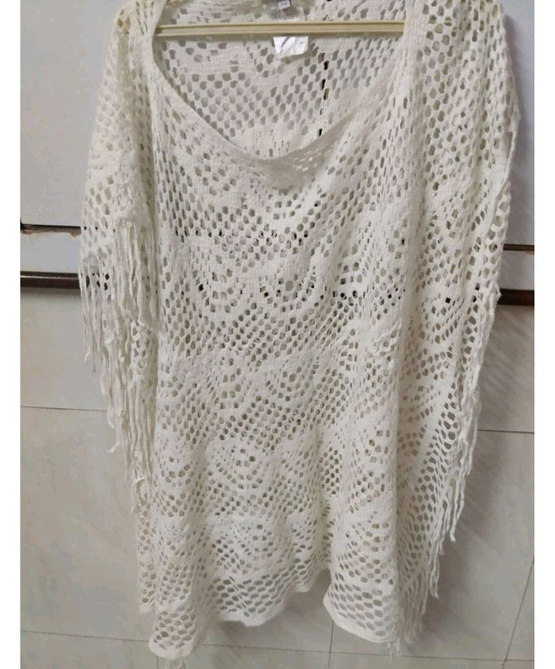 Crochet Fringe Poncho