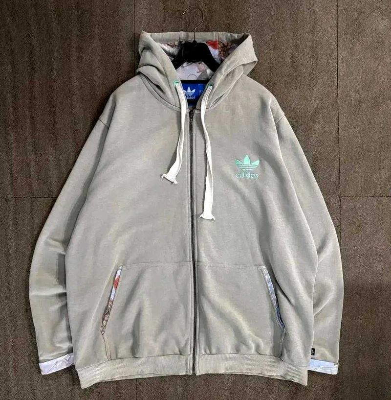 Adidas-OG-Pineapple Tropical Print Zip-Up.