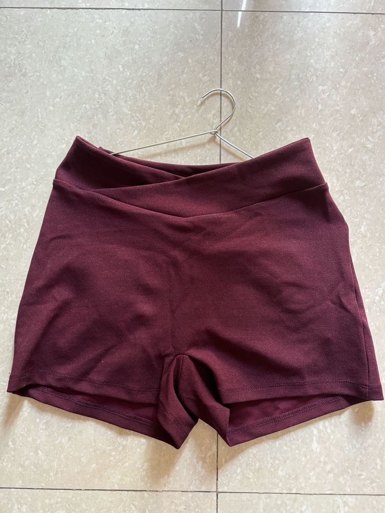 Burgundy Athletic Shorts