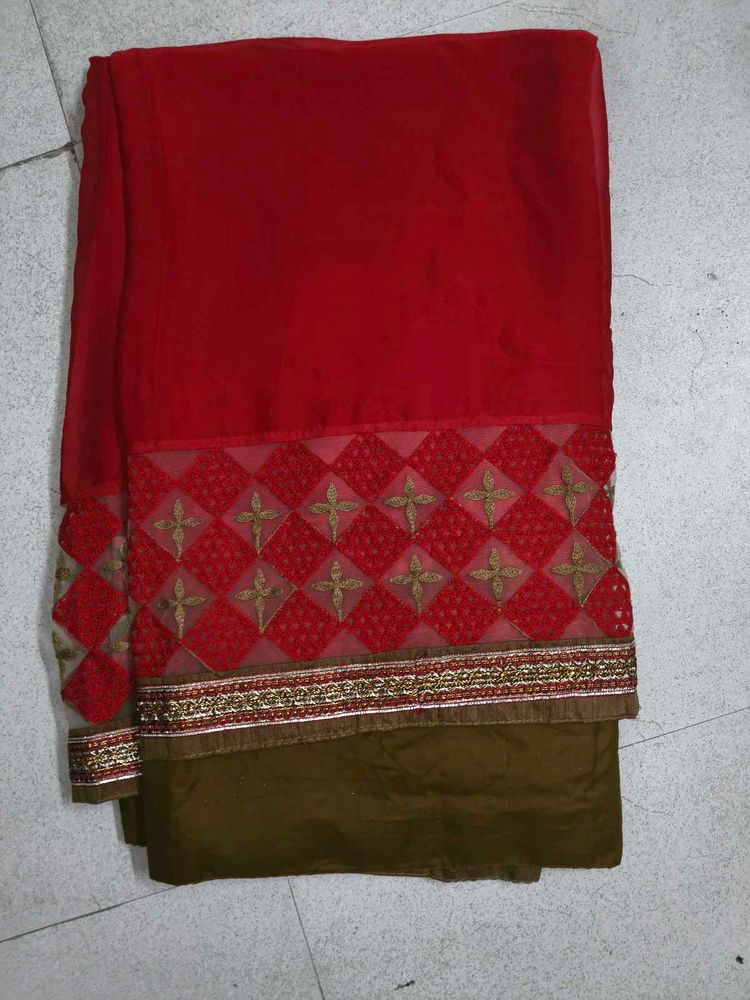 Elegant Red Saree