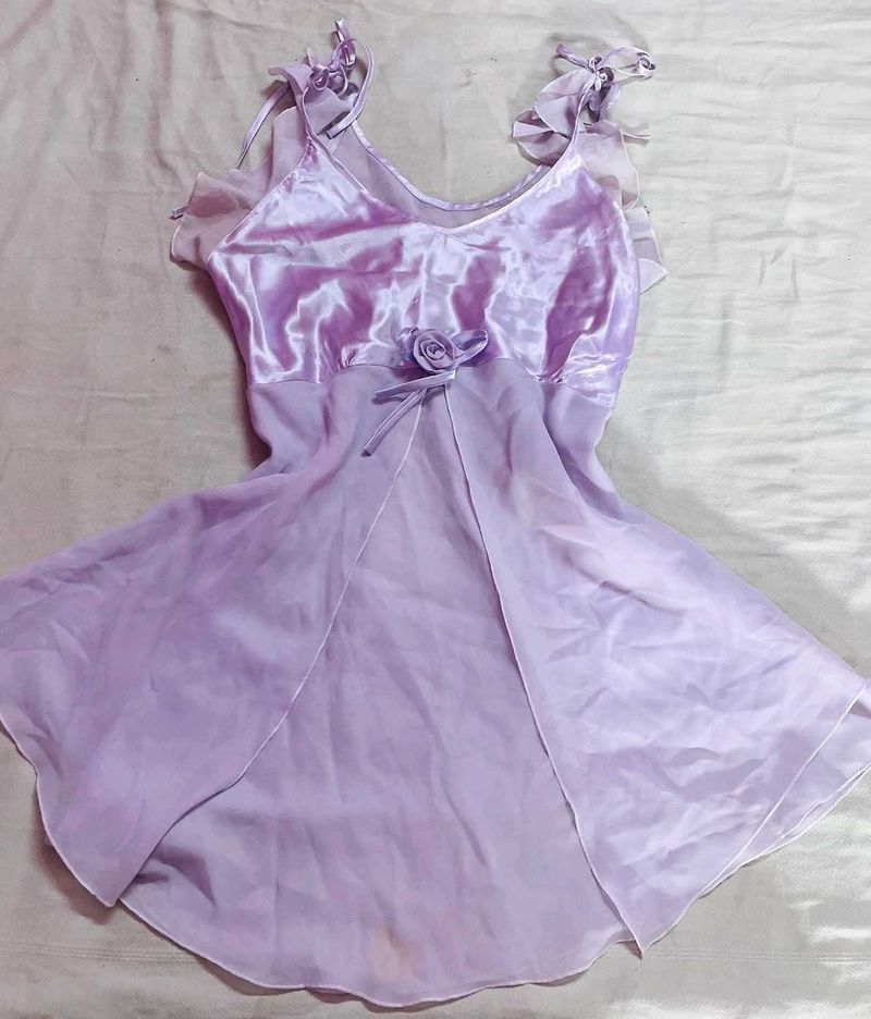 y2k Floral lavender mini dress