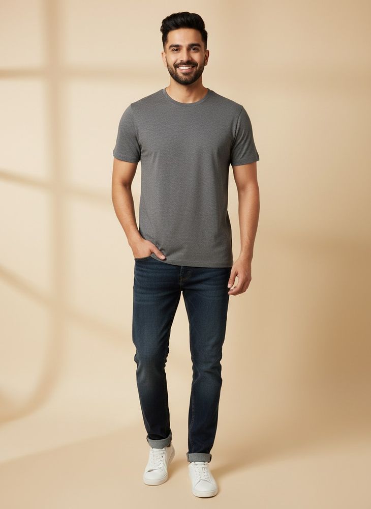 Men's Basic Grey T-Shirt