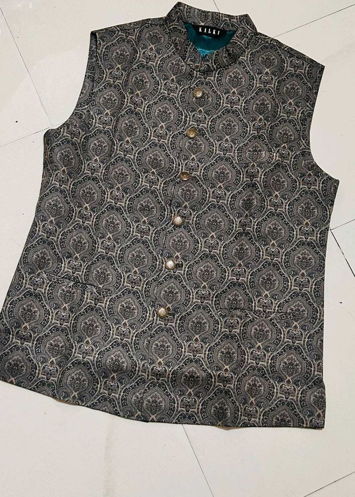 3 pcs kalki brand Men's Printed Kurta Pant Set