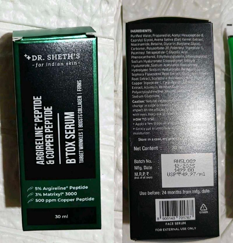 Dr. Sheth's Botox Face Serum