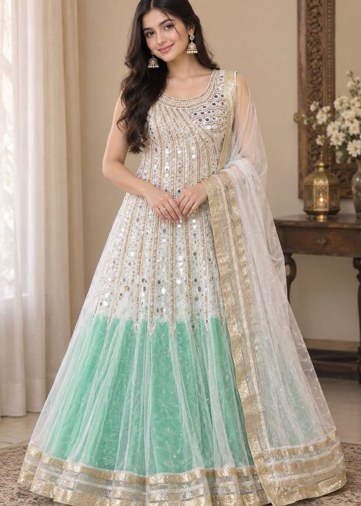 Beautiful White Pearl Gown