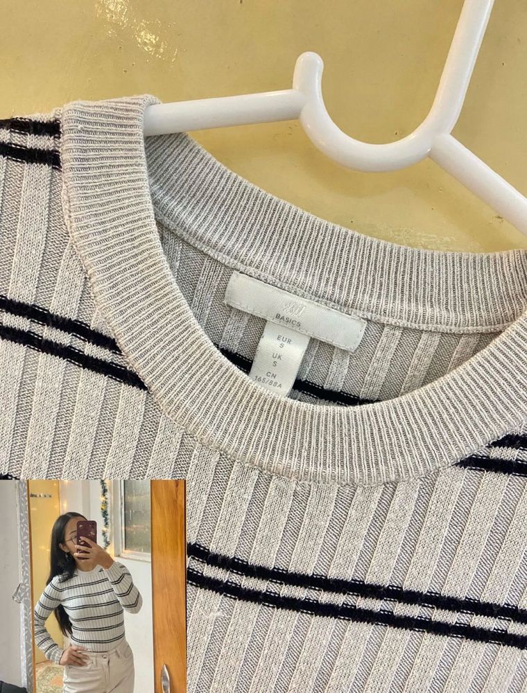 H&amp;M Ribbed Knit Top