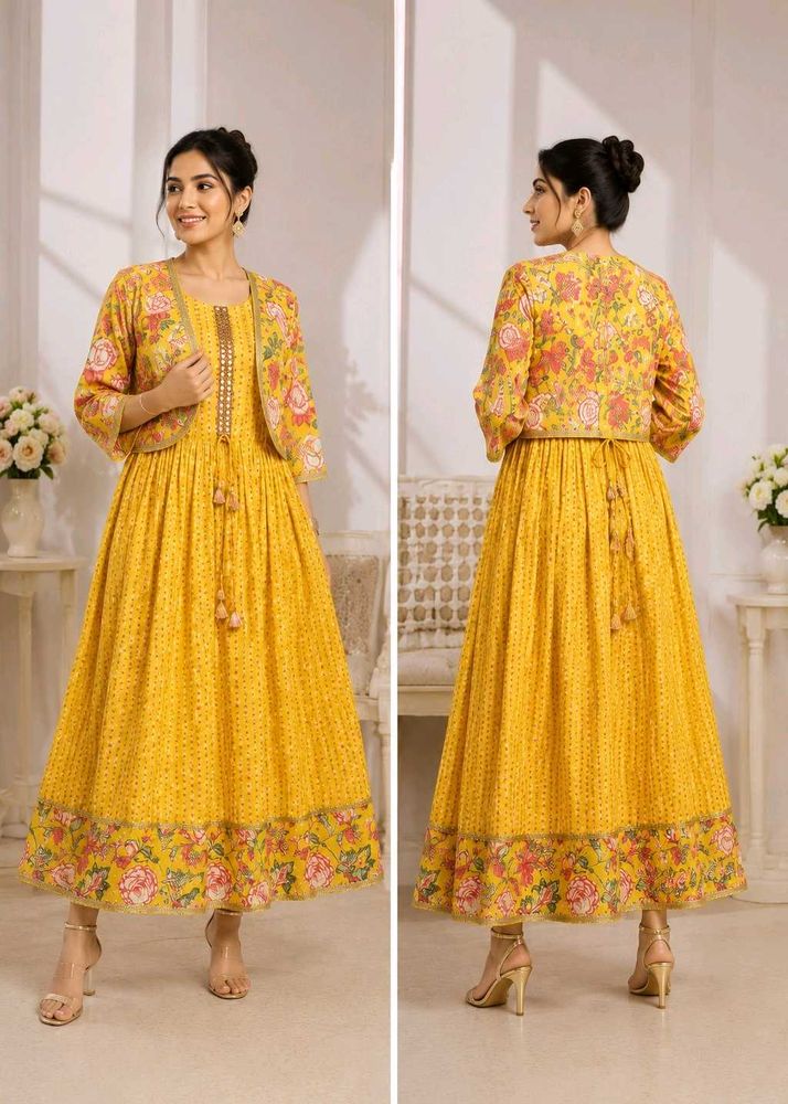 38 Bust-Pure Crepe Gown with Jacket