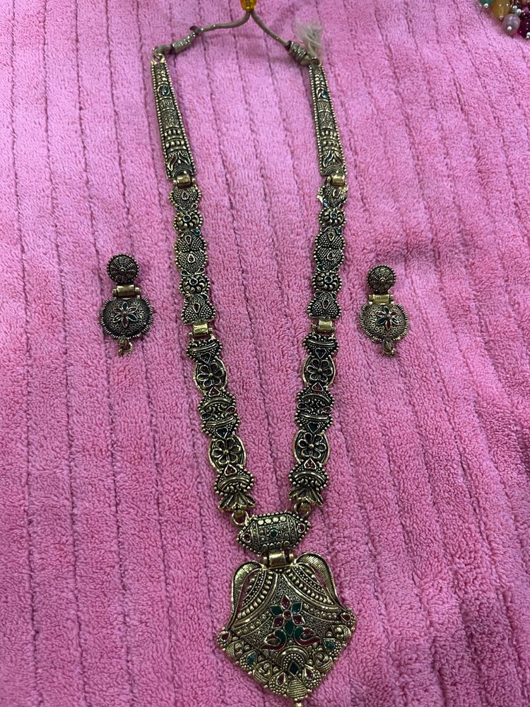 Intricate Ethnic Necklace &amp; Earring Set