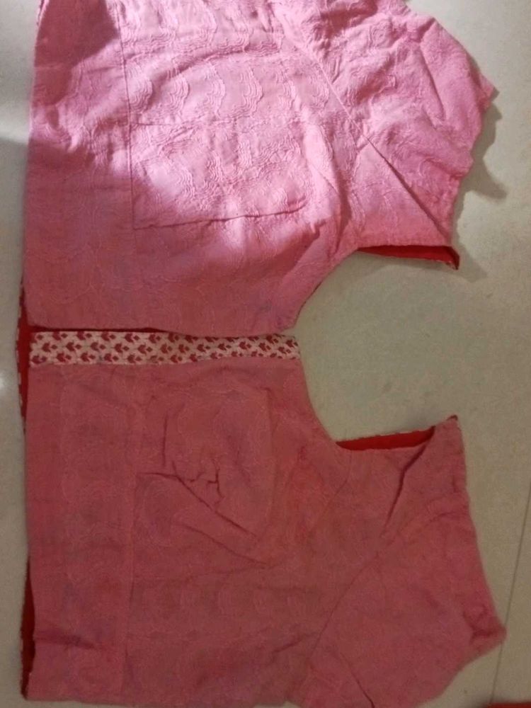 Pretty Pink Embroidered Blouse