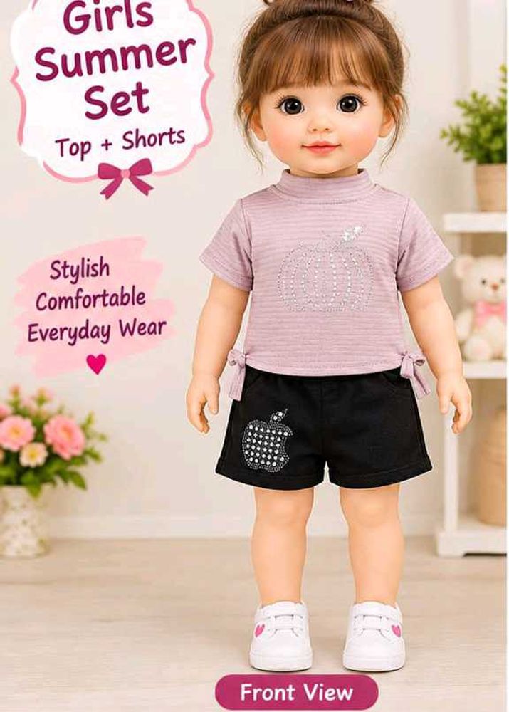 Cute Girls Summer Top &amp; Shorts Set