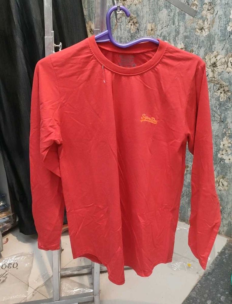 Superdry Red Long Sleeve Tee