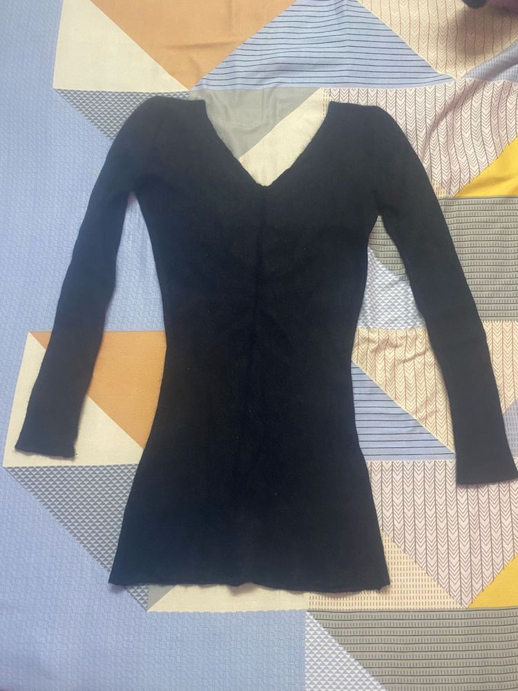 Elegant Black Long Sleeve dress