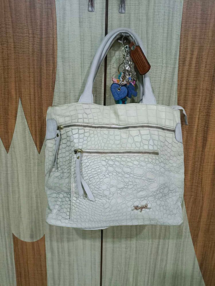 Imported heavy leather Tote Bag