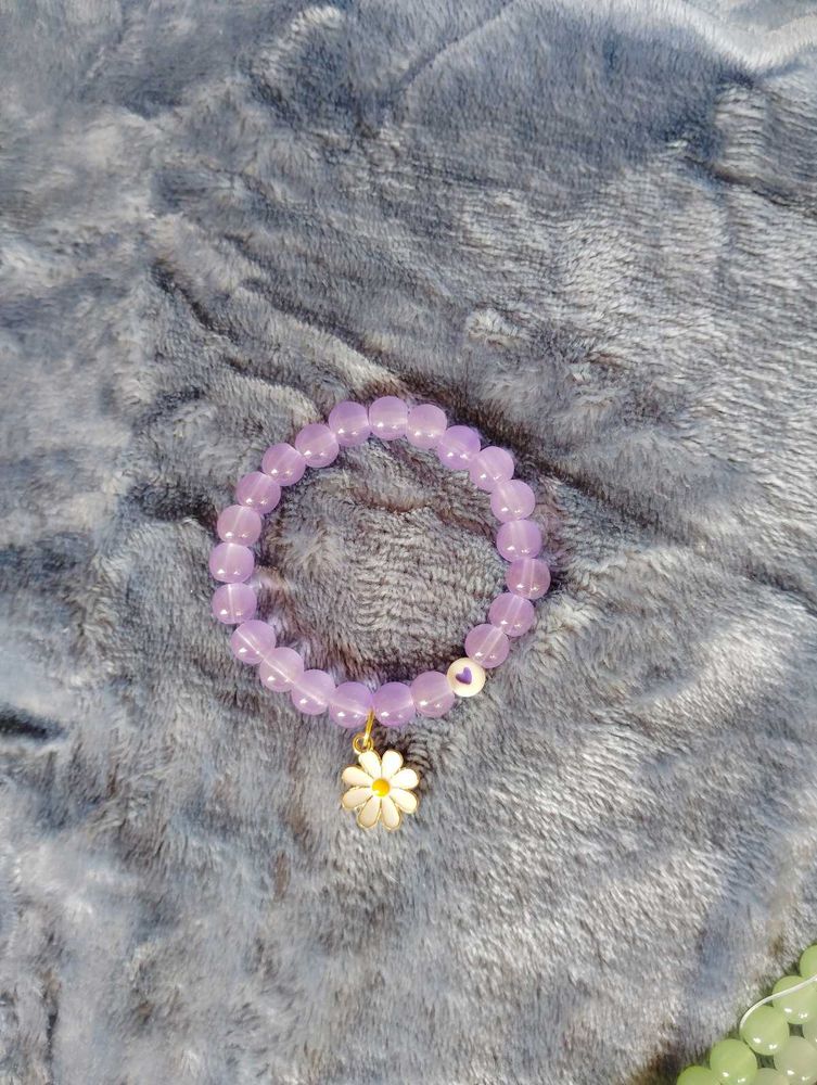 Premium Glass Beaded Bracelets With Charms