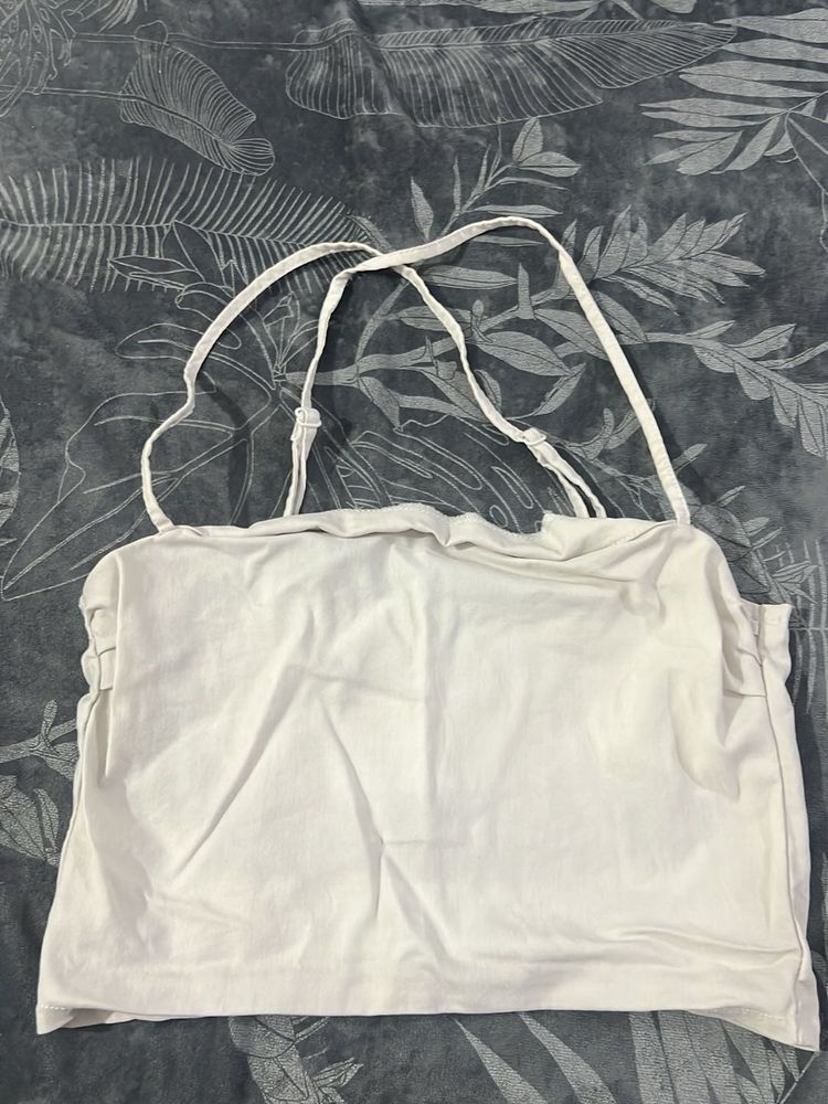 white mini top