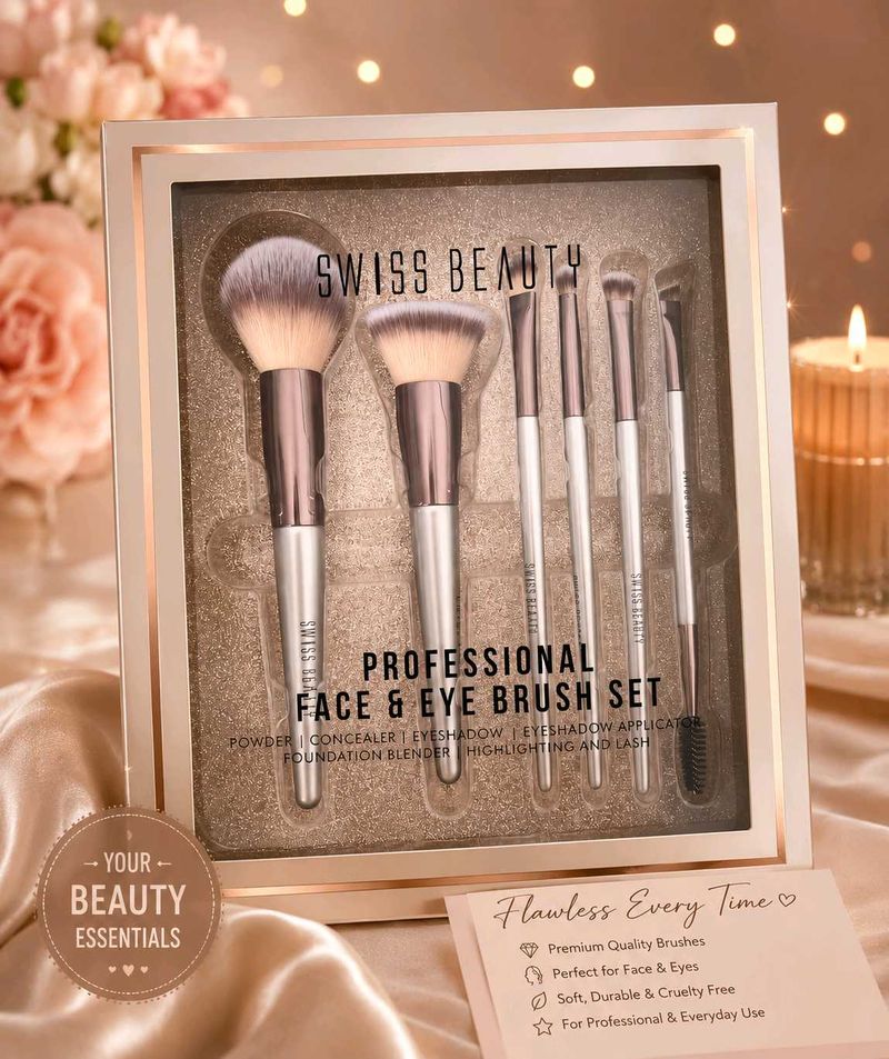 Swiss Beauty Professional Face &amp; Eye Brush Set