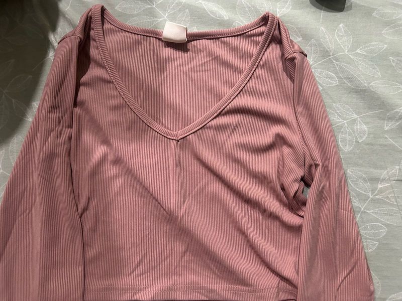 Mauve Long Sleeve Top