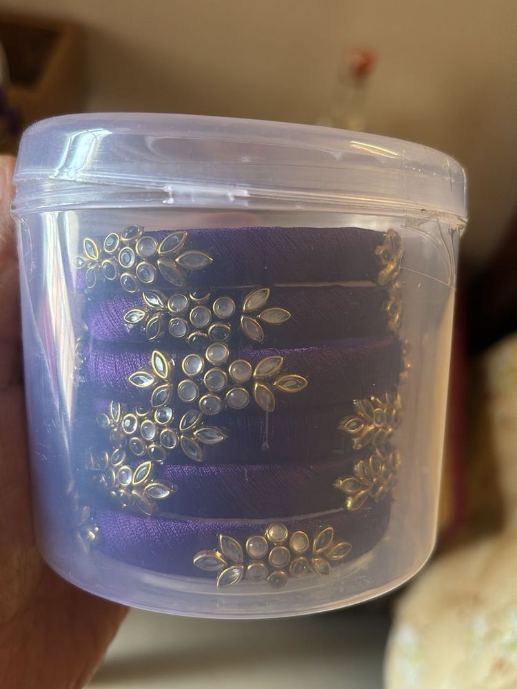 Purple Bangle Set