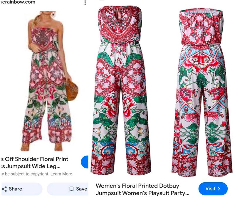 Very Beautiful Floral Print Strapless Jumpsuit