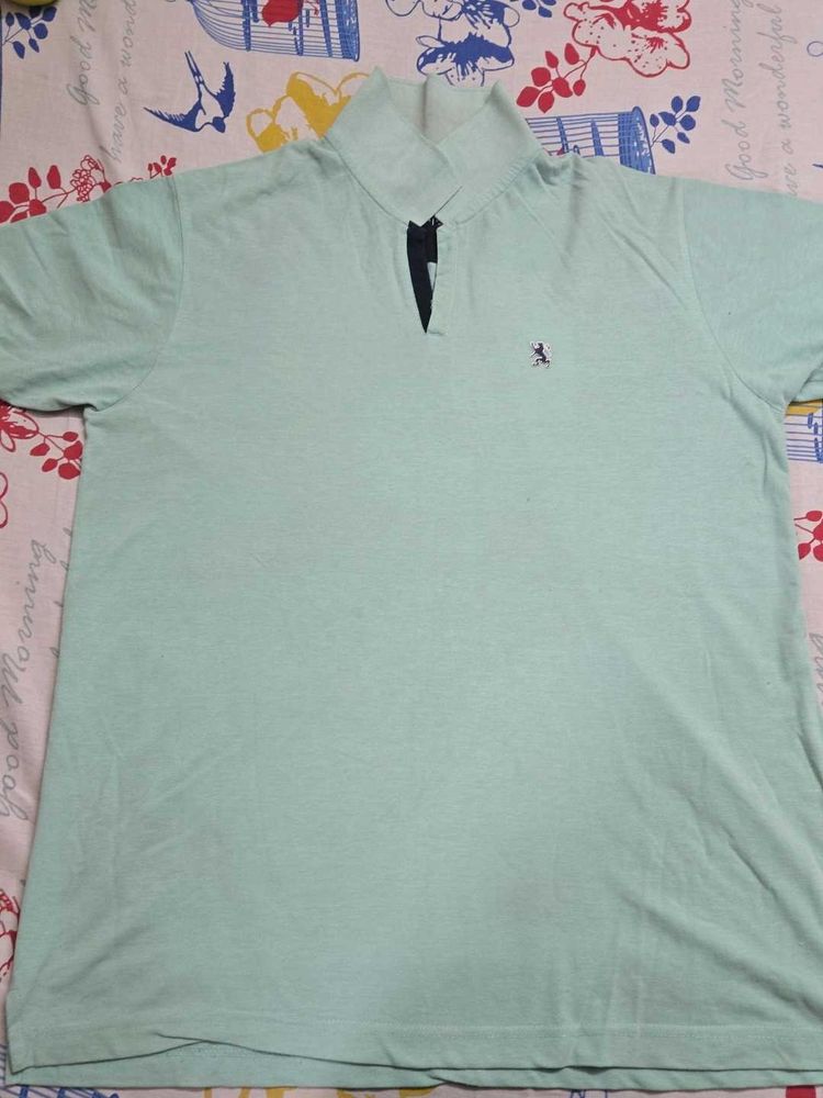 Men's Light Green Polo Shirt