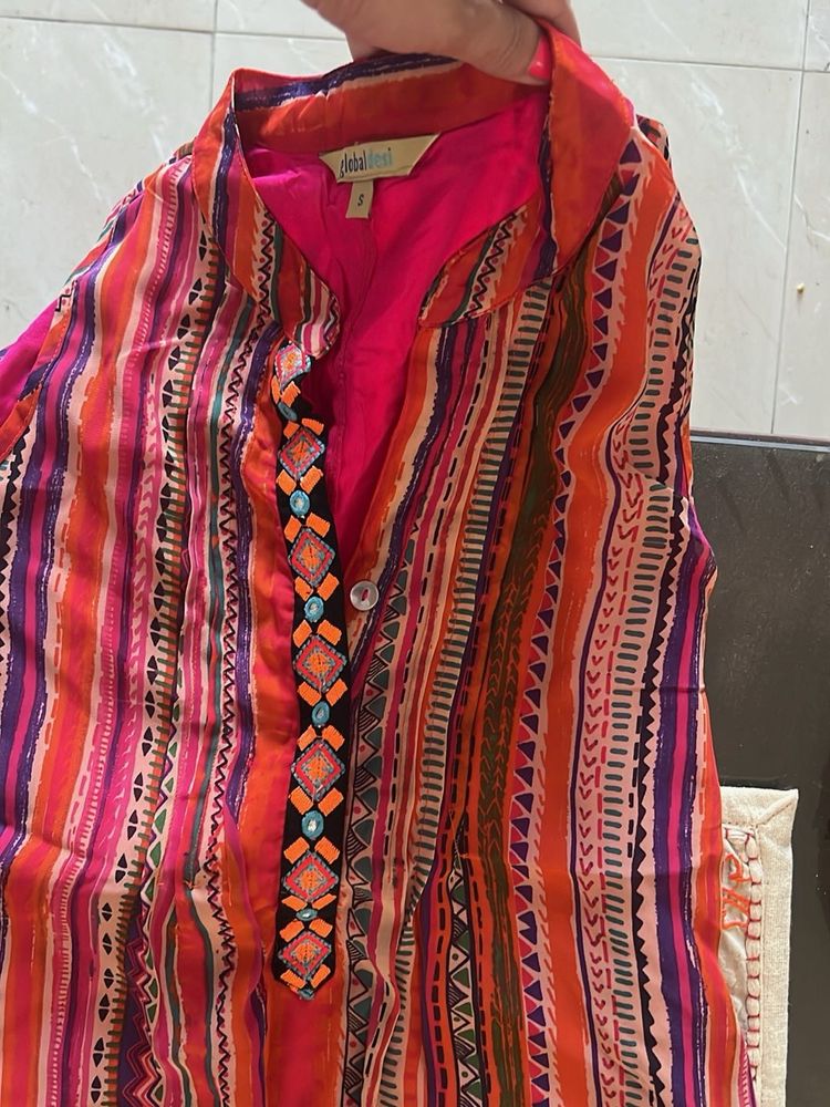 Global Desi Printed Top