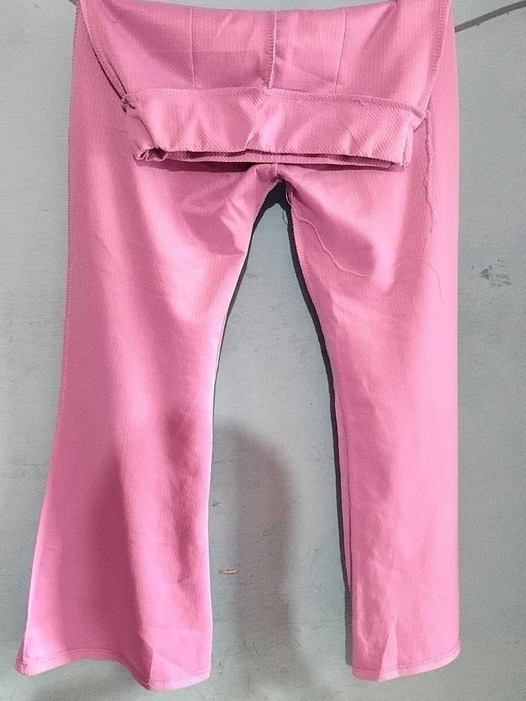 purple light magenta colour trousers.