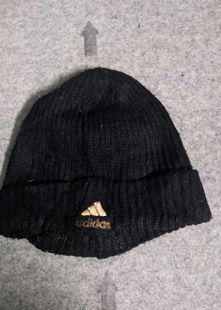 Black Adidas Beanie Hat