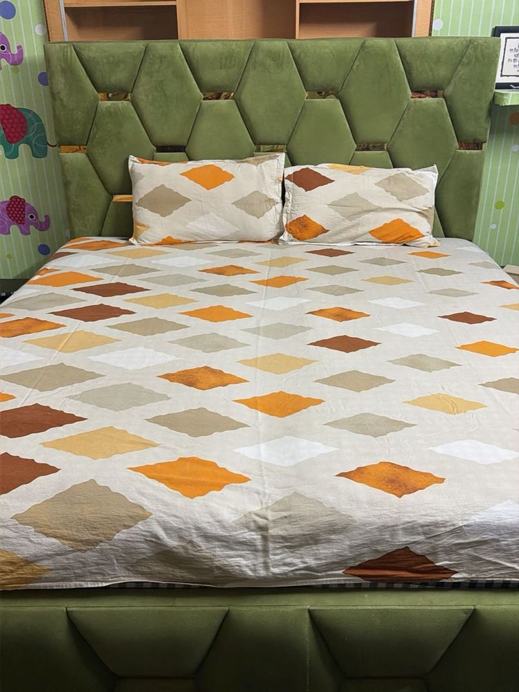Diamond Pattern Bed Sheet Set
