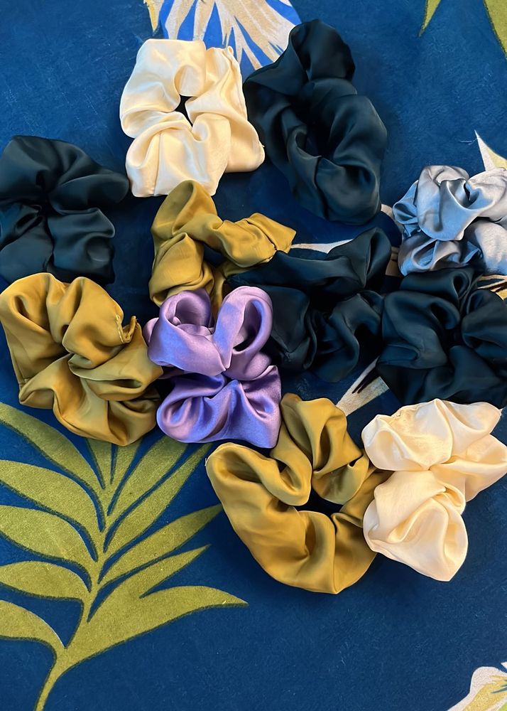 Satin Scrunchie Set - Multiple Colors