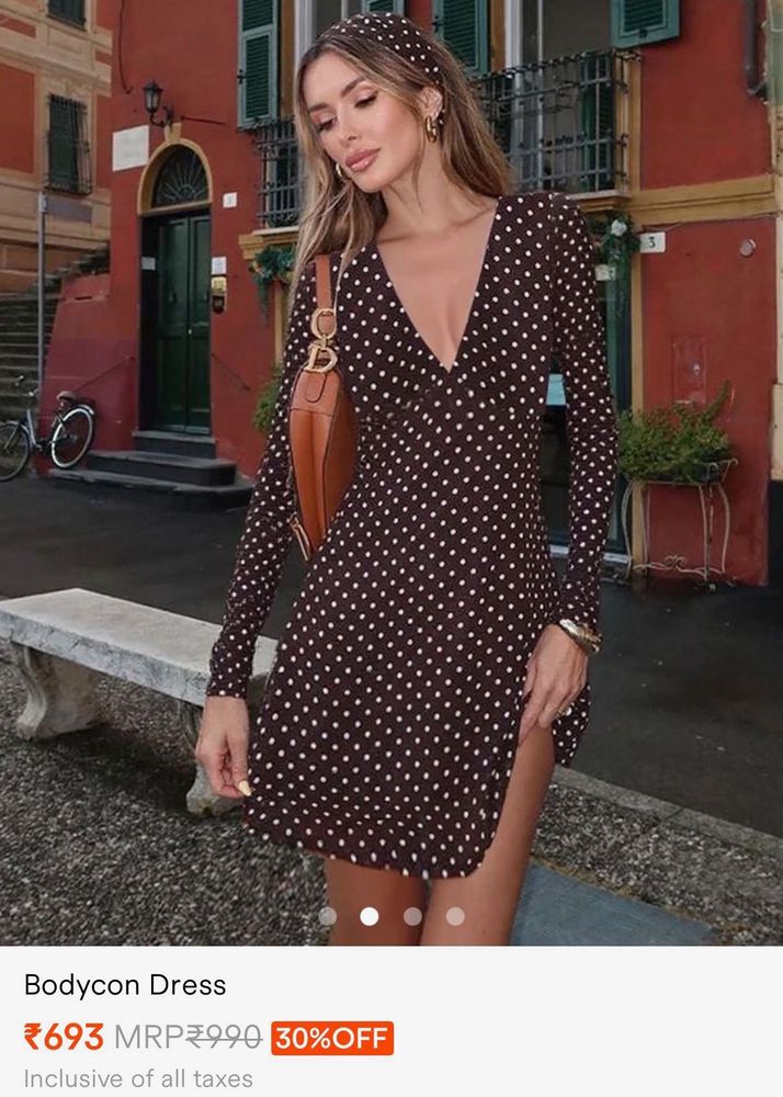 Chic Polka Dot Mini Dress