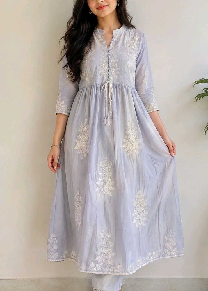 Elegant Embroidered Kurta Set