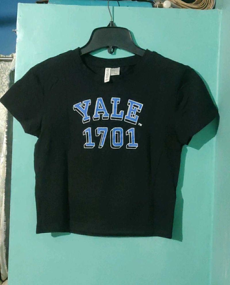 H&amp;M Yale Cropped Tee
