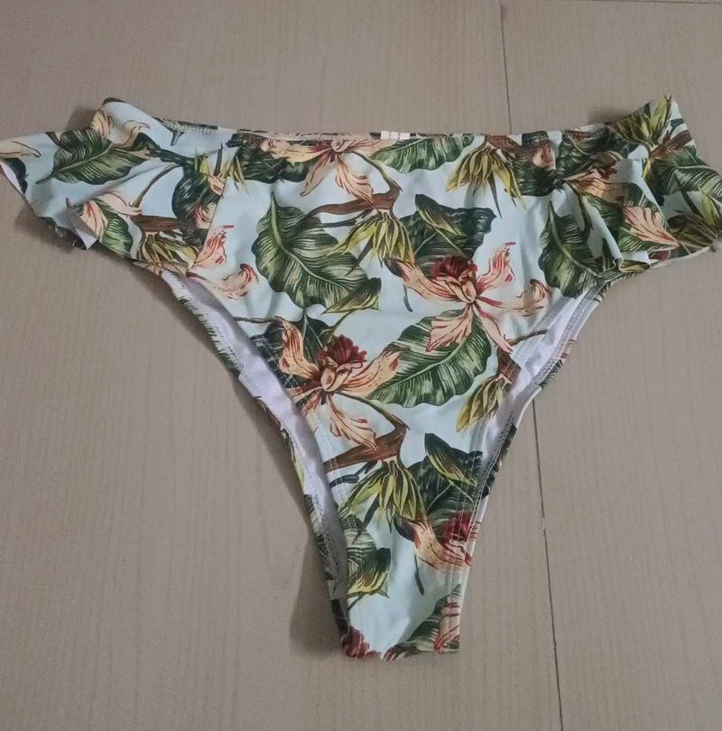 Tropical Floral Bikini Bottom