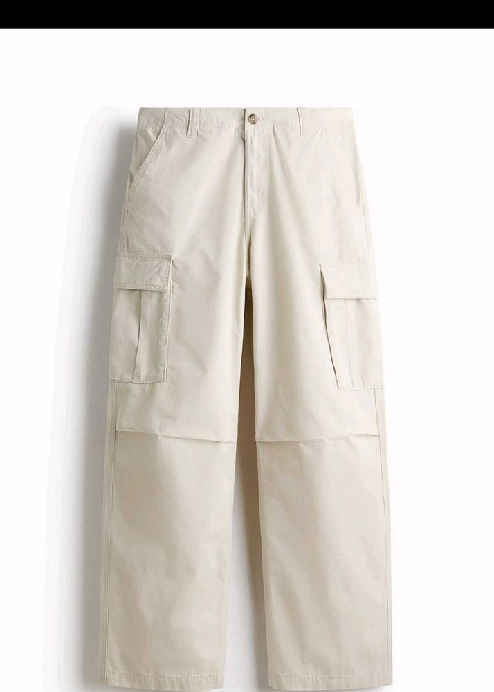 Beige offwhite Cargo Pants