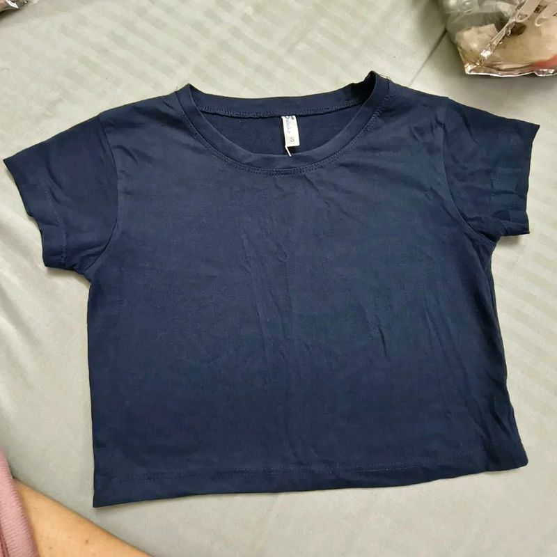 Navy Blue Basic T-Shirt
