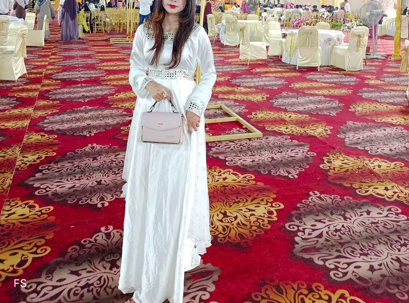 Pakistani trending gown 2 pc set