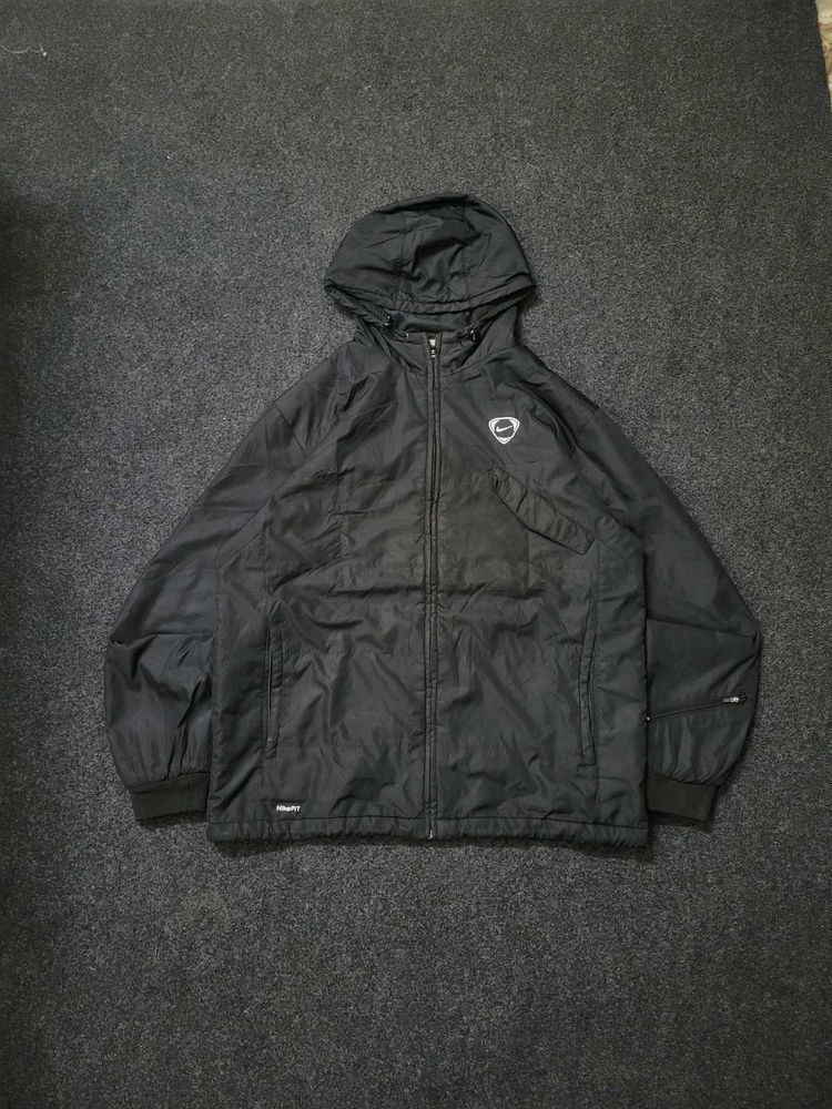 Nike Black Hooded Windbreaker Jacket
