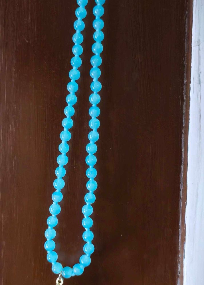 Ocean Blue Beaded Necklace