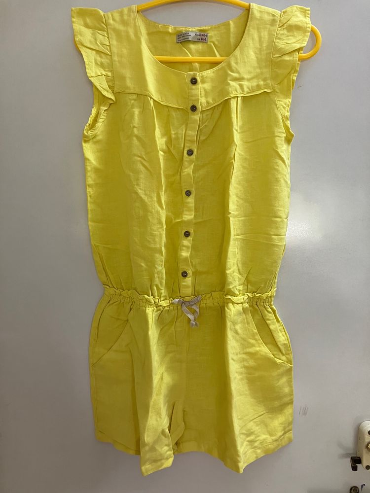 Zara Girls Linen Romper