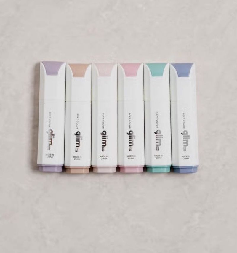 Daiso Korea Pastel Highlighters (6)