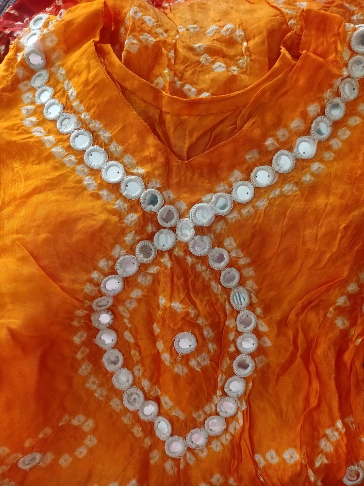 Jaipuri Bandhej Suit Set Never Worn